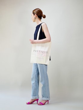 「summer」｜「アイテム（トートバッグ）」を使った、ISOLATION JEWELRYさん（レディース・159cm）の夏コーディネート