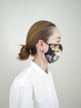 「アイテム（イヤーカフ）」を使った、ISOLATION JEWELRYさん（レディース・159cm）の冬コーディネート