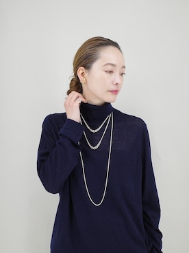 「アイテム（イヤーカフ）」を使った、ISOLATION JEWELRYさん（レディース・159cm）の冬コーディネート