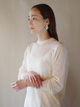 「ブレスレット」｜ISOLATION JEWELRYさん（レディース・159cm）の冬コーディネート