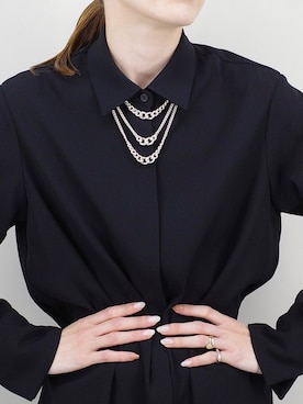 「AROM.（アロム）のアイテム」を使った、ISOLATION JEWELRYさん（レディース・159cm）の春コーディネート