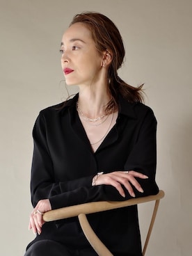 「アイテム（イヤリング）」を使った、ISOLATION JEWELRYさん（レディース・159cm）の春コーディネート