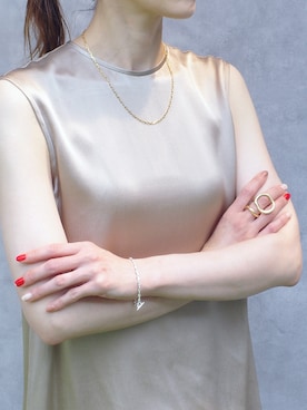 「blanc iris（ブランイリス）のアイテム」を使った、ISOLATION JEWELRYさん（レディース・159cm）の夏コーディネート