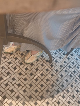 「ZARA（ザラ）のアイテム（ワンピース、ブルー系）」を使った、まりあさん（レディース・152cm）の春コーディネート