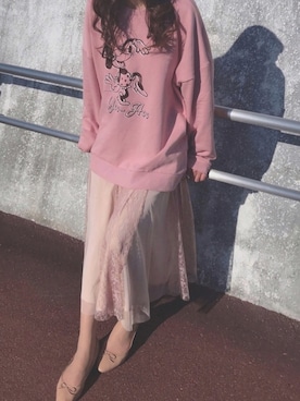 「H&M（エイチ・アンド・エム）のアイテム（バレエシューズ）」を使った、nanaさん（レディース・160cm）の春コーディネート