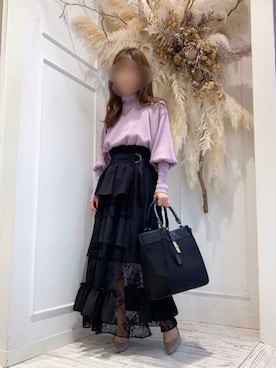 「LA BELLE ETUDE（ラベルエチュード）のアイテム」を使った、めるてぃさん（レディース・153cm）の秋コーディネート