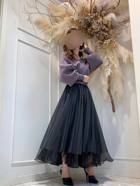 「LA BELLE ETUDE（ラベルエチュード）のアイテム」を使った、めるてぃさん（レディース・153cm）の秋コーディネート