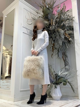 「LA BELLE ETUDE（ラベルエチュード）のアイテム」を使った、めるてぃさん（レディース・153cm）の冬コーディネート