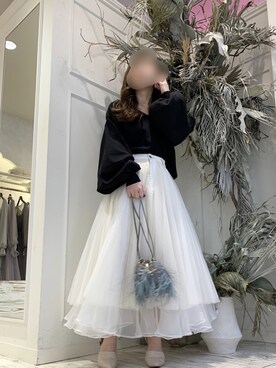 「LA BELLE ETUDE（ラベルエチュード）のアイテム（バッグ）」を使った、めるてぃさん（レディース・153cm）の冬コーディネート