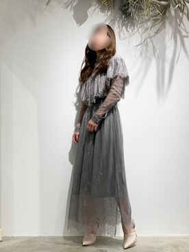 「LA BELLE ETUDE（ラベルエチュード）のアイテム（ワンピース）」を使った、めるてぃさん（レディース・153cm）の冬コーディネート