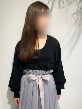 「LA BELLE ETUDE（ラベルエチュード）のアイテム（タンクトップ）」を使った、めるてぃさん（レディース・153cm）の冬コーディネート