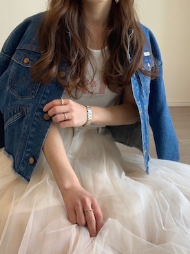 「LA BELLE ETUDE（ラベルエチュード）のアイテム」を使った、めるてぃさん（レディース・153cm）の春コーディネート