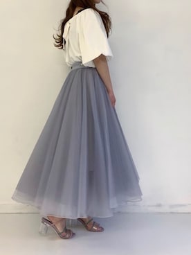 LA BELLE ETUDE】BACKリボンボリュームパフ袖トップスホワイト