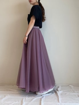 「LA BELLE ETUDE（ラベルエチュード）のアイテム」を使った、めるてぃさん（レディース・153cm）の春コーディネート