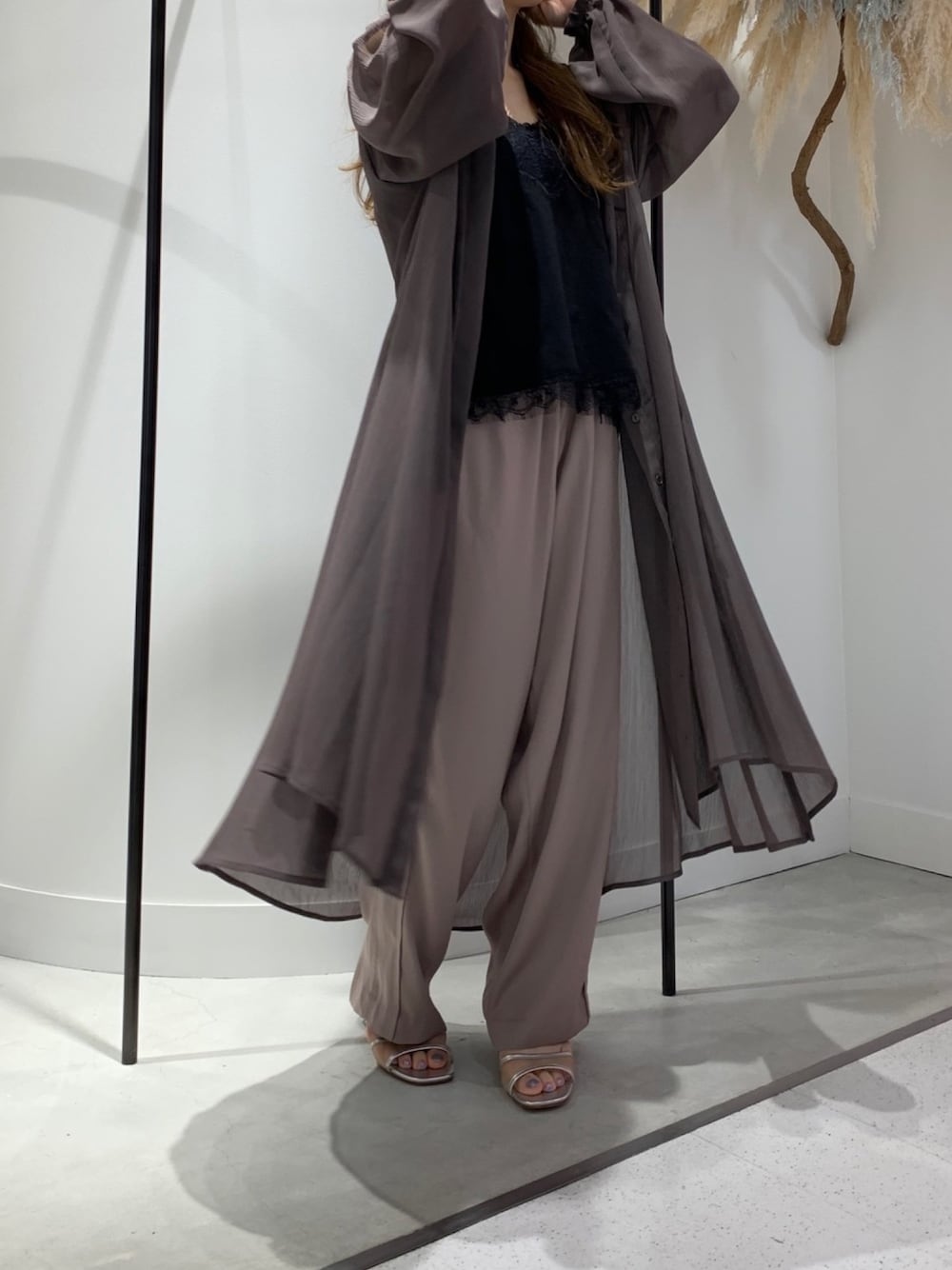 新品♥️定価¥17490♥️ラベルエチュード 肩シャーリング楊柳