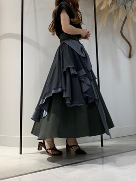 「LA BELLE ETUDE（ラベルエチュード）のアイテム（Tシャツ/カットソー）」を使った、めるてぃさん（レディース・153cm）の夏コーディネート