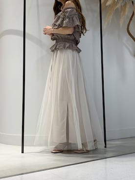 「LA BELLE ETUDE（ラベルエチュード）のアイテム」を使った、めるてぃさん（レディース・153cm）の夏コーディネート