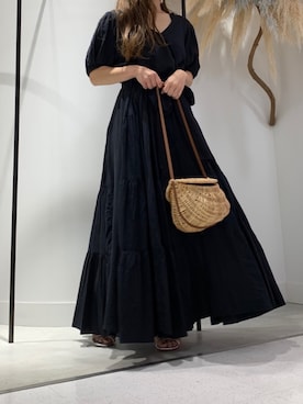 「LA BELLE ETUDE（ラベルエチュード）のアイテム（ワンピース）」を使った、めるてぃさん（レディース・153cm）の夏コーディネート