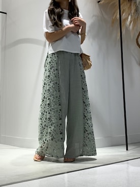 「LA BELLE ETUDE（ラベルエチュード）のアイテム（ワンピース）」を使った、めるてぃさん（レディース・153cm）の夏コーディネート