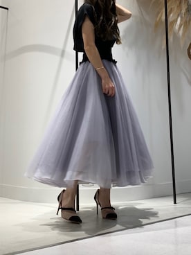 「LA BELLE ETUDE（ラベルエチュード）のアイテム（Tシャツ/カットソー）」を使った、めるてぃさん（レディース・153cm）の夏コーディネート