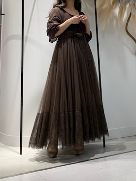 「LA BELLE ETUDE（ラベルエチュード）のアイテム（ワンピース/ドレス）」を使った、めるてぃさん（レディース・153cm）の夏コーディネート