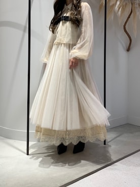 「LA BELLE ETUDE（ラベルエチュード）のアイテム（ワンピース/ドレス）」を使った、めるてぃさん（レディース・153cm）の秋コーディネート