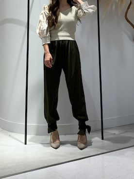 「LA BELLE ETUDE（ラベルエチュード）のアイテム（ニット/セーター）」を使った、めるてぃさん（レディース・153cm）の秋コーディネート