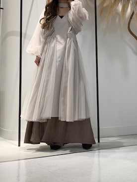 「LA BELLE ETUDE（ラベルエチュード）のアイテム（ワンピース/ドレス）」を使った、めるてぃさん（レディース・153cm）の秋コーディネート