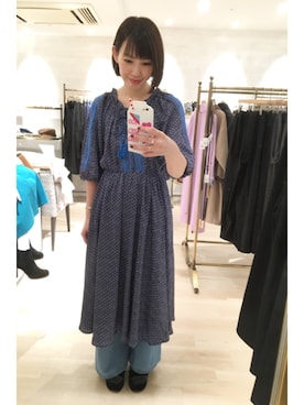 「blue」｜kitanoさん（レディース・164cm）の冬コーディネート
