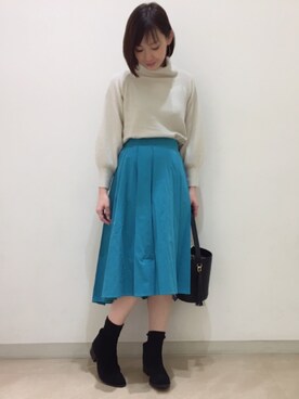 「blue」｜kitanoさん（レディース・164cm）の冬コーディネート