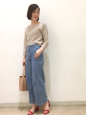 「ROROL（ロロル）のアイテム」を使った、kitanoさん（レディース・164cm）の冬コーディネート