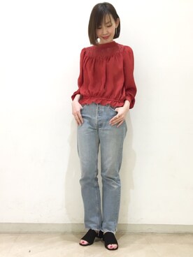 「KMB（ケーエムビー）のアイテム」を使った、kitanoさん（レディース・164cm）の春コーディネート