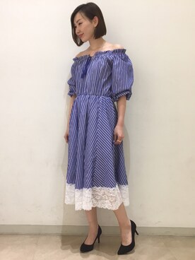 「Stephanie（ステファニエ）のアイテム」を使った、kitanoさん（レディース・164cm）の春コーディネート