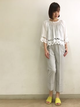 「KMB（ケーエムビー）のアイテム」を使った、kitanoさん（レディース・164cm）の春コーディネート