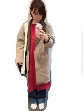 「Omekashi（オメカシ）のアイテム（その他アウター）」を使った、kitanoさん（レディース・164cm）の春コーディネート