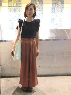 「ROROL（ロロル）のアイテム」を使った、kitanoさん（レディース・164cm）の夏コーディネート