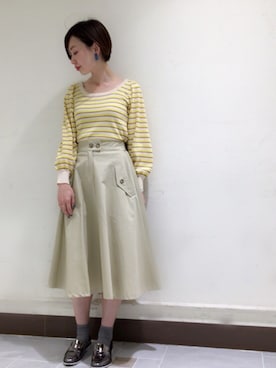 「Stephanie（ステファニエ）のアイテム」を使った、kitanoさん（レディース・164cm）の春コーディネート