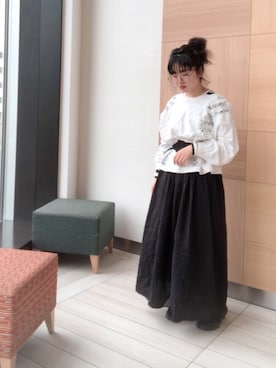 「ボーダーカットソー」｜pualmaiさん（レディース・153cm）の春コーディネート
