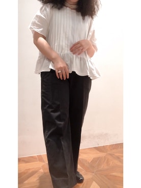「タックブラウス」｜pualmaiさん（レディース・153cm）の夏コーディネート