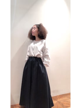 「シロシャツ」｜pualmaiさん（レディース・153cm）の春コーディネート