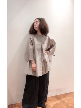 「グレー×ブラック」｜pualmaiさん（レディース・153cm）の春コーディネート