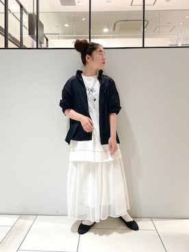 「101匹わんちゃん」｜「アイテム（シャツ/ブラウス）」を使った、pualmaiさん（レディース・153cm）の夏コーディネート