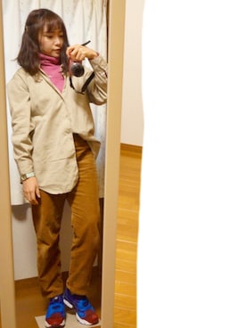 「だぼだぼ」｜「アイテム（アクセサリー）」を使った、くれあさん（レディース・158cm）の冬コーディネート
