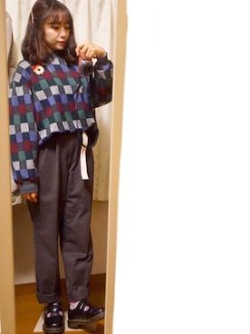 「DOCKERS（ドッカーズ）のアイテム」を使った、くれあさん（レディース・158cm）の冬コーディネート