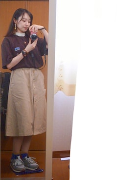 「チチカカ」｜「アイテム（腕時計）」を使った、くれあさん（レディース・157cm）の夏コーディネート
