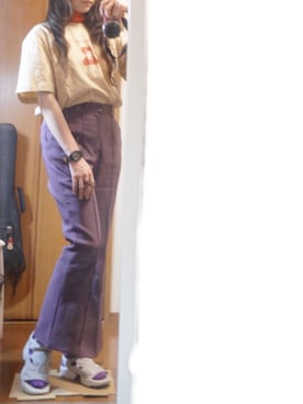 「グッズTシャツ」｜くれあさん（レディース・158cm）の春コーディネート