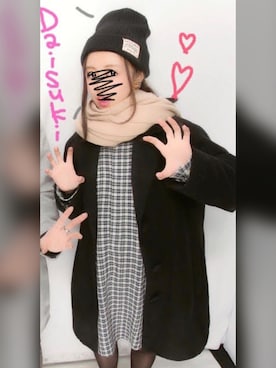 「45R（フォーティファイブアール）のアイテム（シャツワンピース）」を使った、やまおさん（レディース・150cm）の夏コーディネート