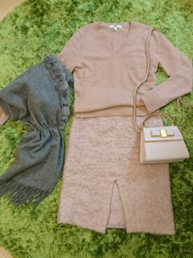 「プチプラミックス」｜mamikoさん（レディース・153cm）の冬コーディネート