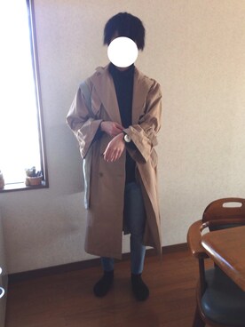 「SENSE OF PLACE by URBAN RESEARCH（センスオブプレイスバイアーバンリサーチ）のアイテム（トレンチコート）」を使った、よしきさん（メンズ・167cm）の春コーディネート