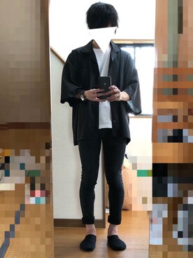 「LIDNM（リドム）のアイテム（リング）」を使った、よしきさん（メンズ・167cm）の夏コーディネート